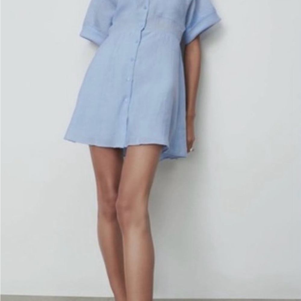 Zara Light Blue Women's Dress